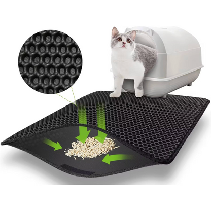 Alfombrilla antideslizante para arenero de gatos