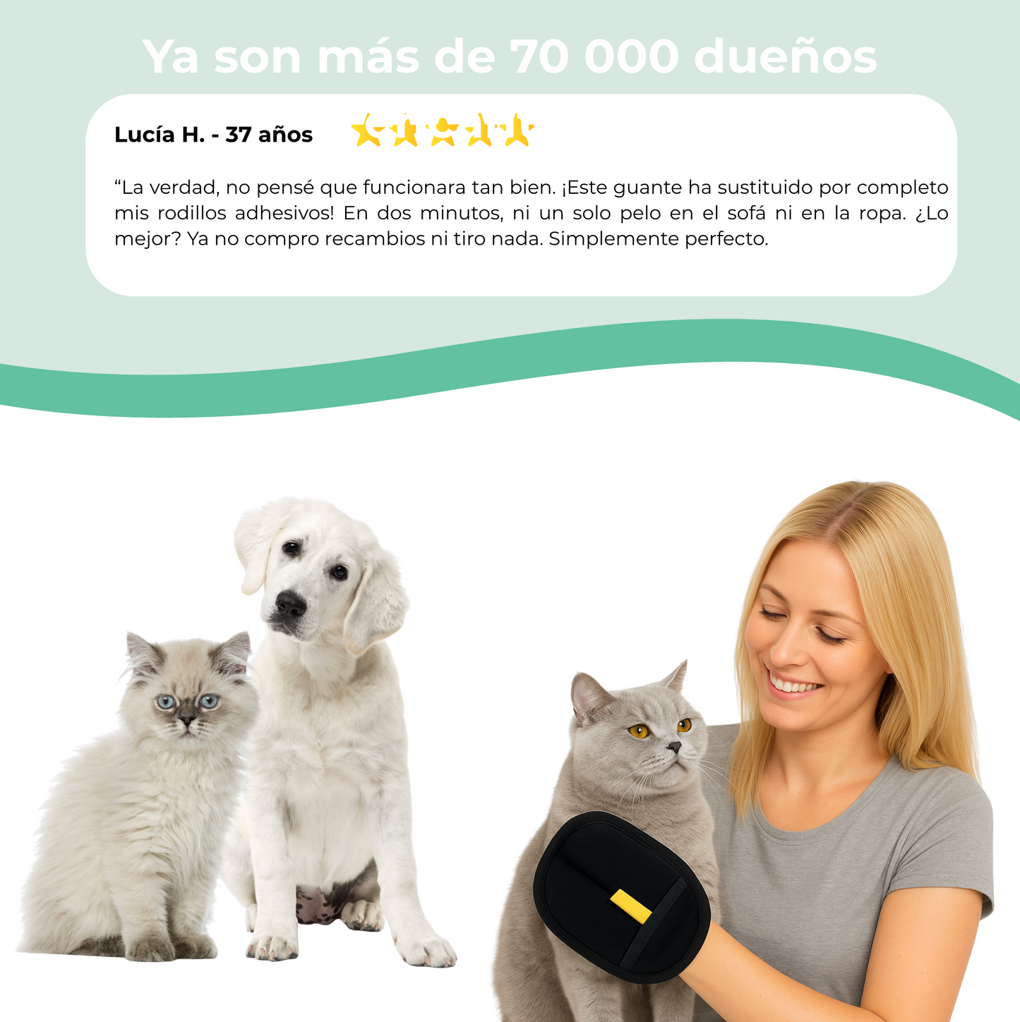 Guante Quitapelos Reutilizable y Ecológico